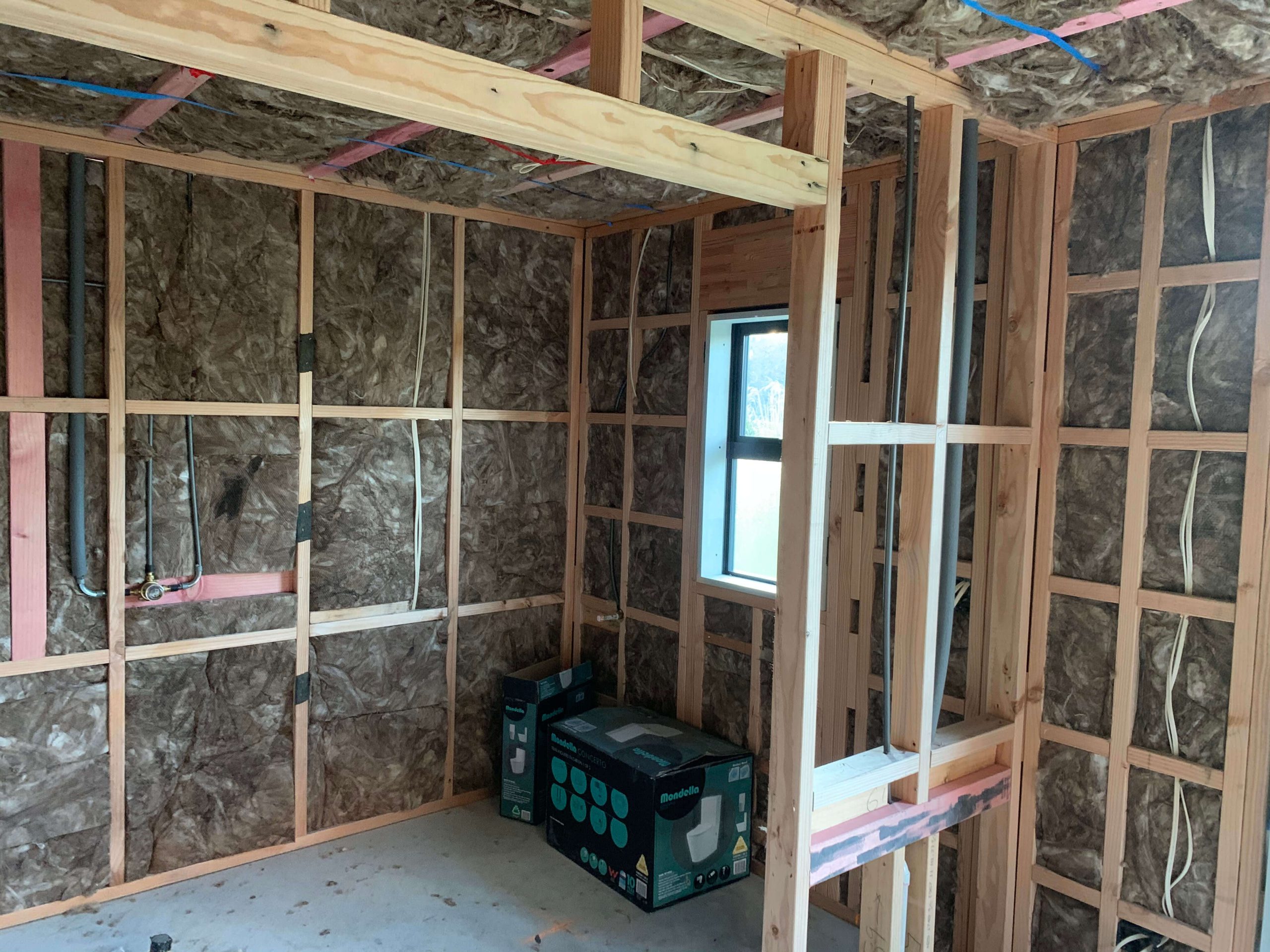 New build insulation walls